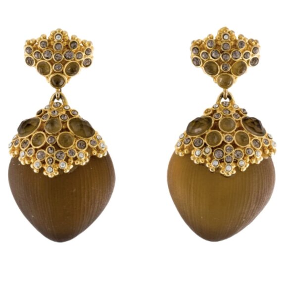 Alexis Bittar | Crystal & Lucite Drop Earrings - Picture 2 of 15